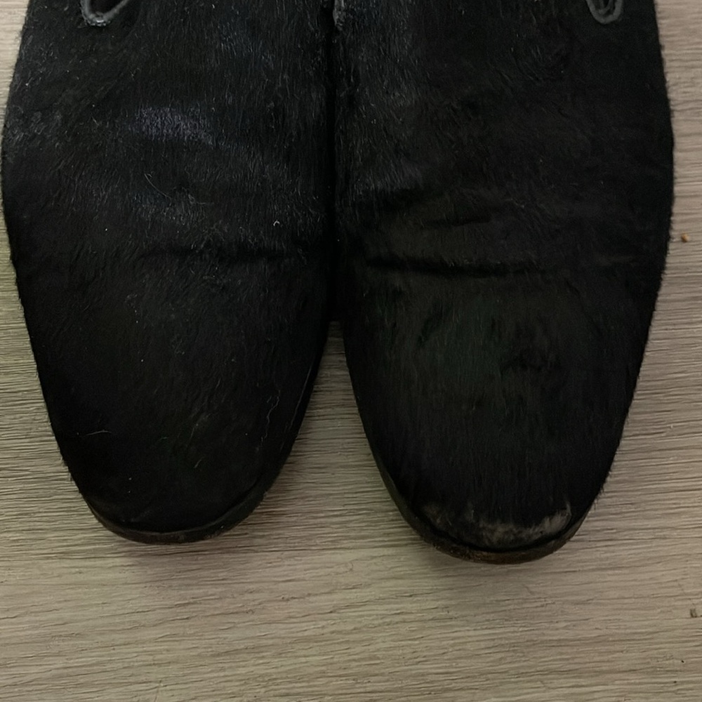Hermes men’s black pony hair shoes 40 - Picture 5 of 14